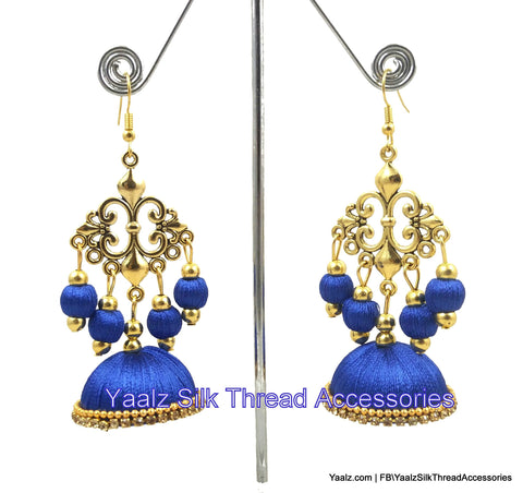 silk thread EARRING 