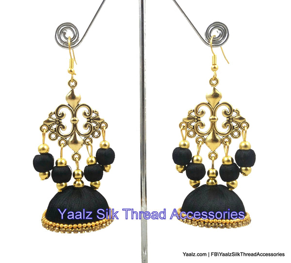 silk thread EARRING 