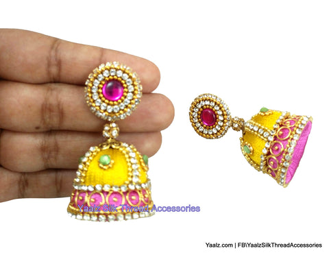 silk thread EARRING 
