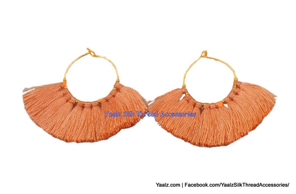 silk thread EARRING 