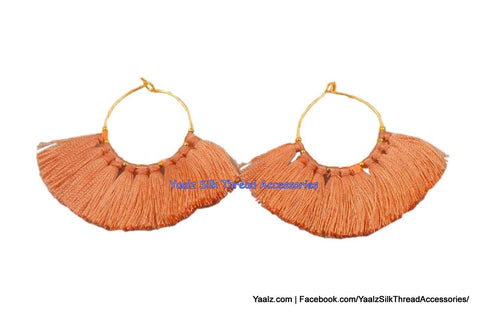 silk thread EARRING 