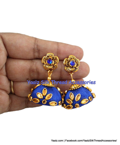 silk thread EARRING 