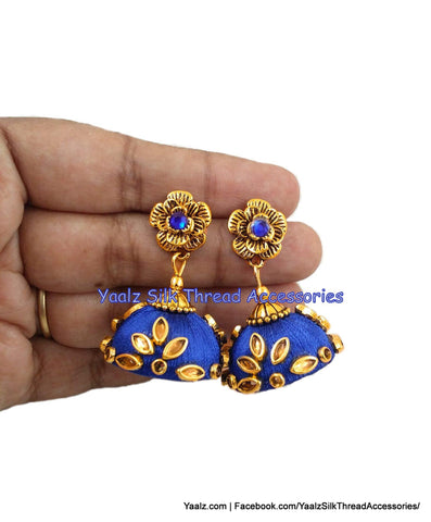 silk thread EARRING 