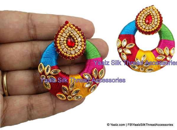 silk thread EARRINGS 