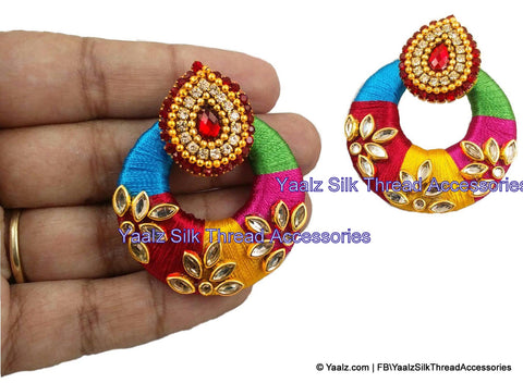 silk thread EARRINGS 