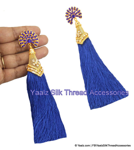 silk thread EARRINGS 
