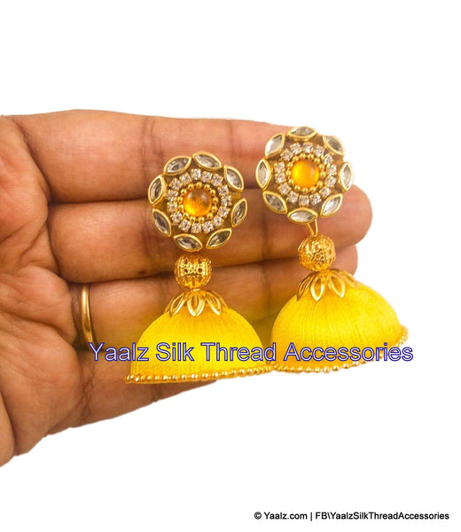 silk thread EARRINGS 