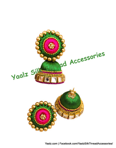 silk thread EARRING 