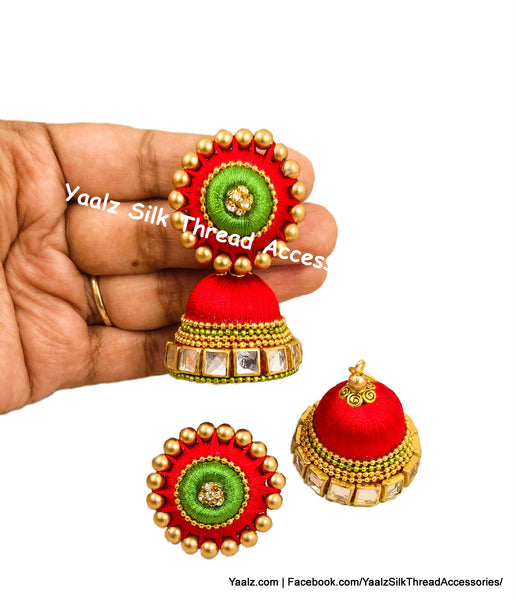 silk thread EARRING 