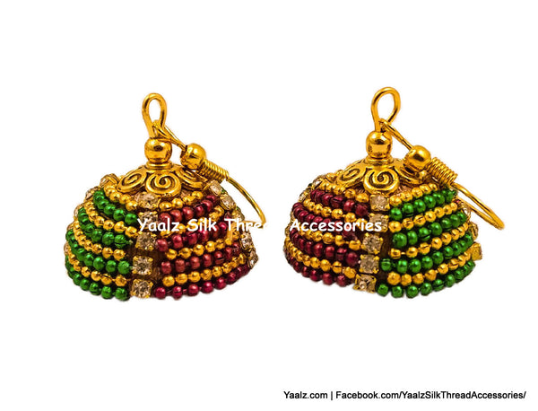 silk thread EARRING 