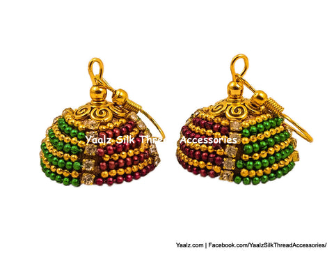 silk thread EARRING 