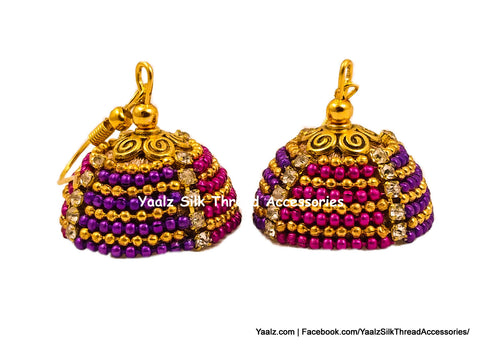 silk thread EARRING 