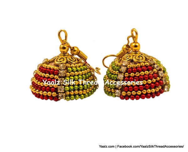 silk thread EARRING 