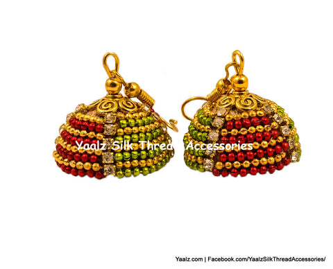 silk thread EARRING 