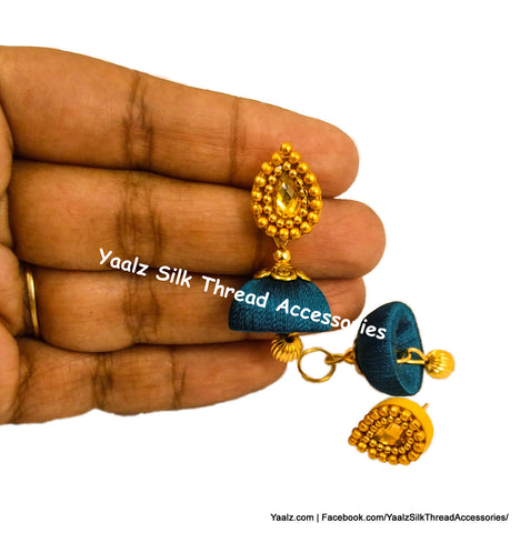 silk thread EARRING 