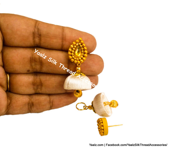 silk thread EARRING 