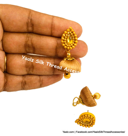 silk thread EARRING 