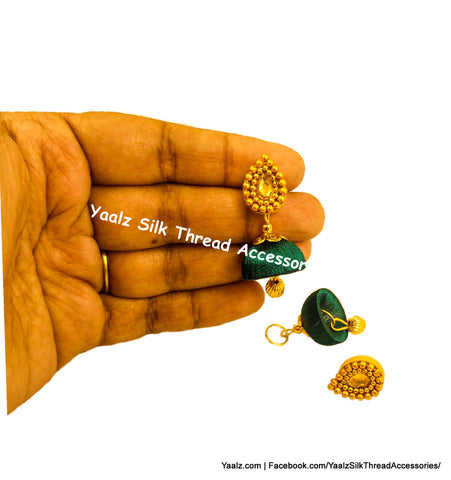silk thread EARRING 