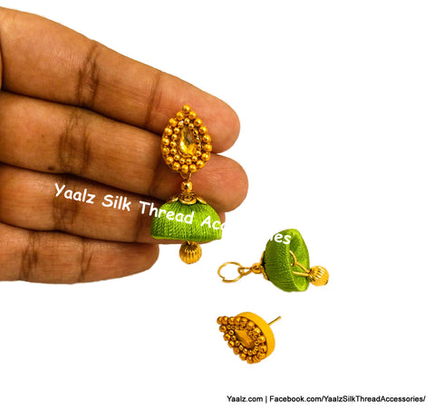 silk thread EARRING 