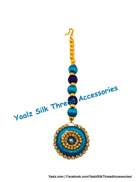 silk thread Maang Tikka 