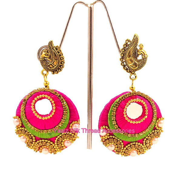 silk thread EARRINGS 