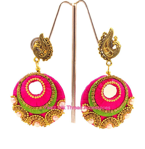 silk thread EARRINGS 