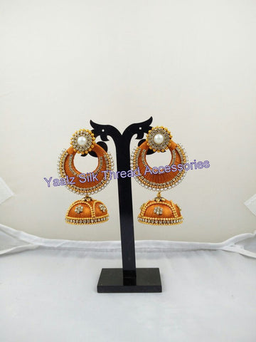 silk thread Chand Bali Earring 